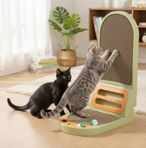 ClawZone – Vertical Cat Scratcher with Built-in Ball Toy – image 2