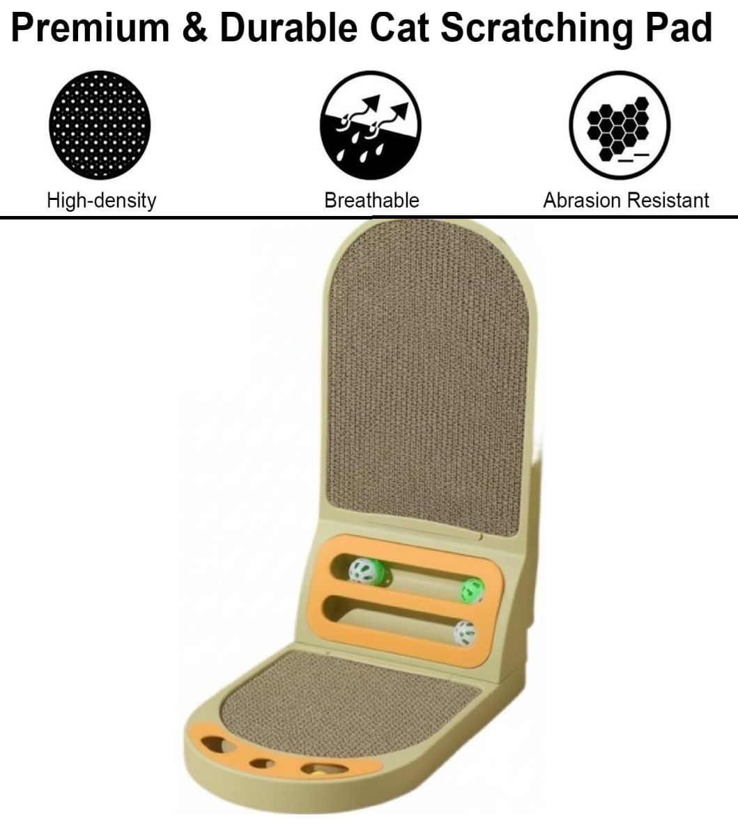 ClawZone – Vertical Cat Scratcher with Built-in Ball Toy – image 3