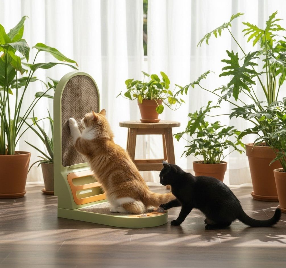 ClawZone – Vertical Cat Scratcher with Built-in Ball Toy – image 5
