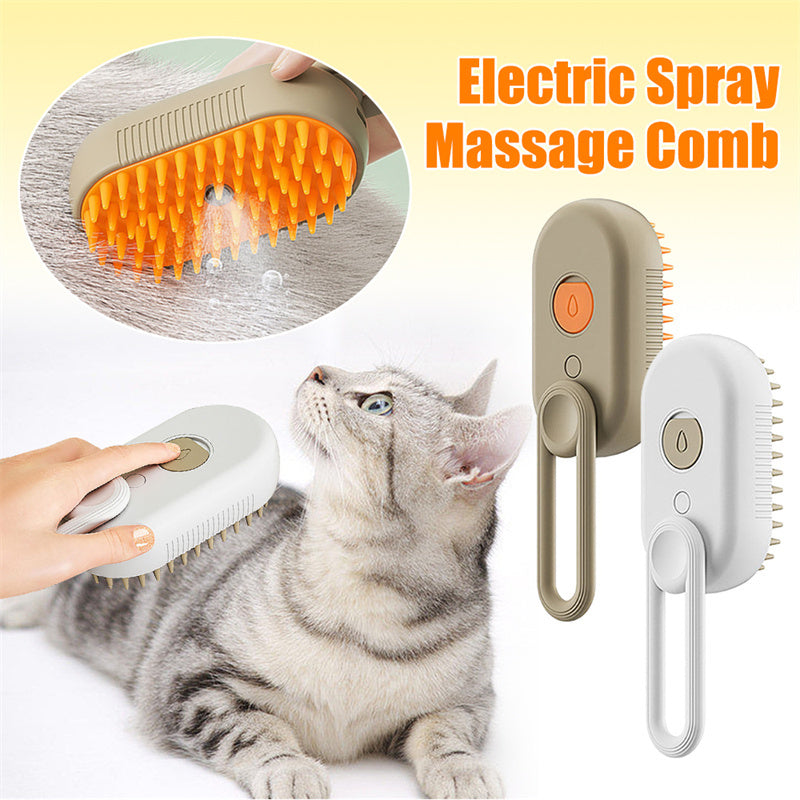 SteamSoft – 3-in-1 Steam Grooming Brush for Cats – image 1