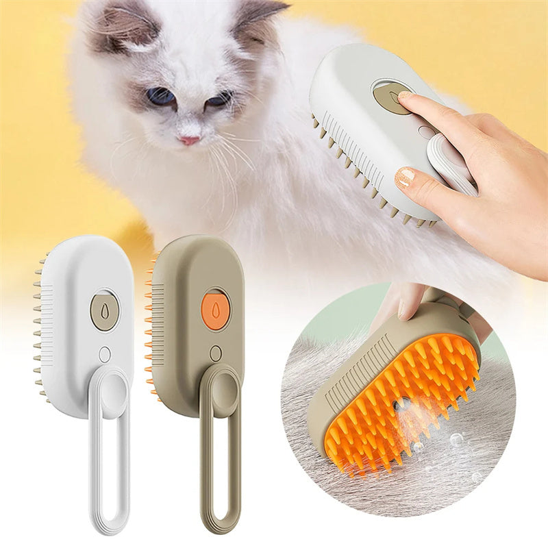 SteamSoft – 3-in-1 Steam Grooming Brush for Cats – image 3