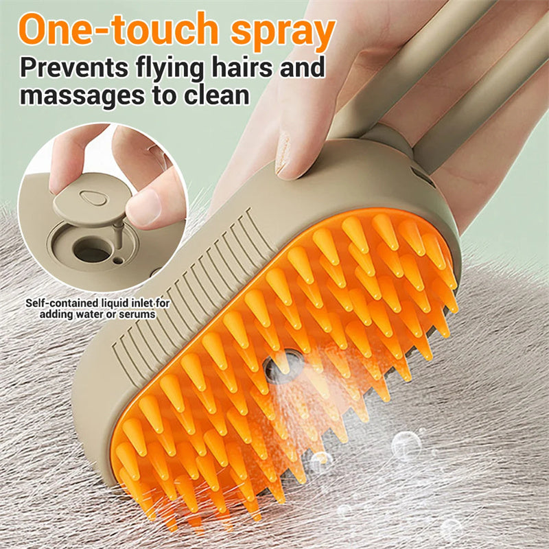 SteamSoft – 3-in-1 Steam Grooming Brush for Cats – image 5