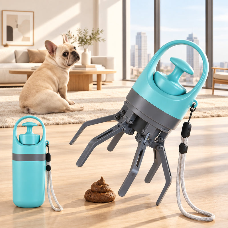 GrabIt – Hands-Free Poop Scooper with Built-in Bag Dispenser – image 1