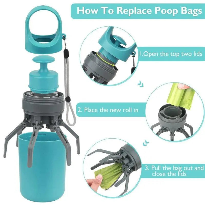 GrabIt – Hands-Free Poop Scooper with Built-in Bag Dispenser – image 3